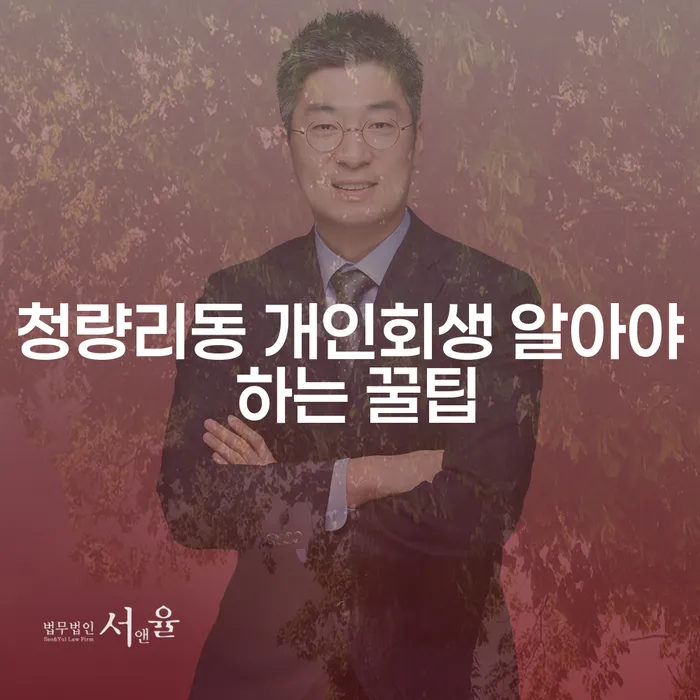 청량리동 개인회생 알아야 하는 꿀팁